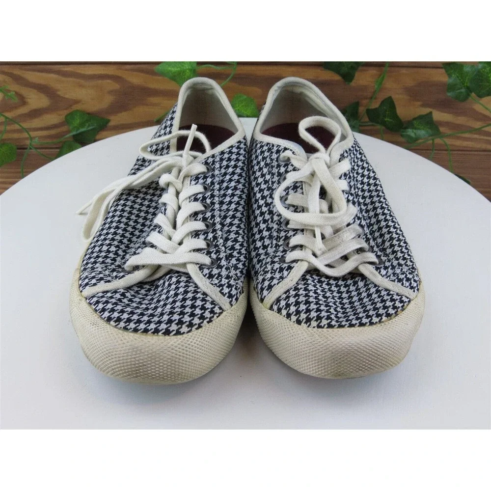 SeaVees Size 8 Sneaker Black Fabric Medium (B, M) Monterey‎ Lace Up Women